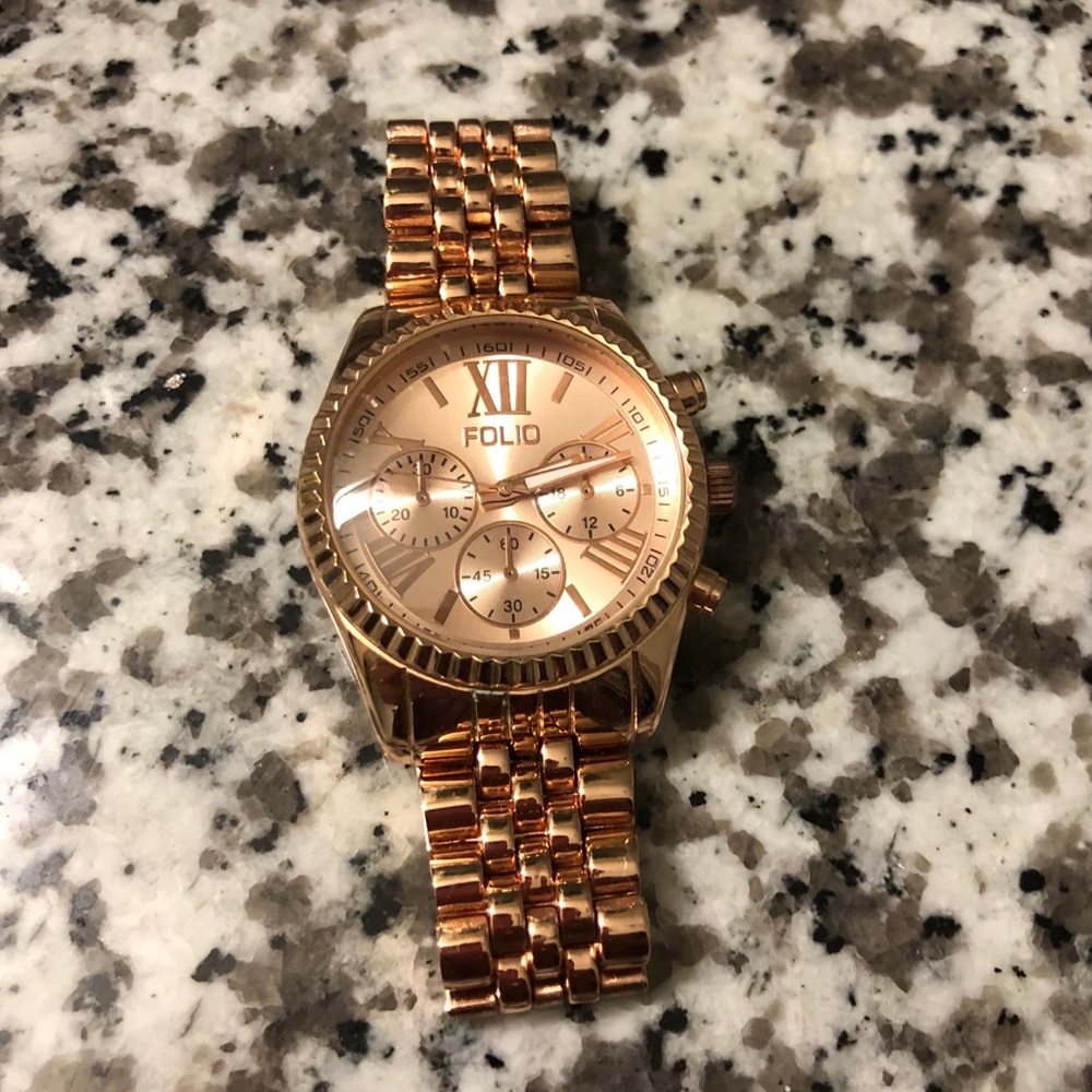 NEW Folio Women’s Rose Gold Watch